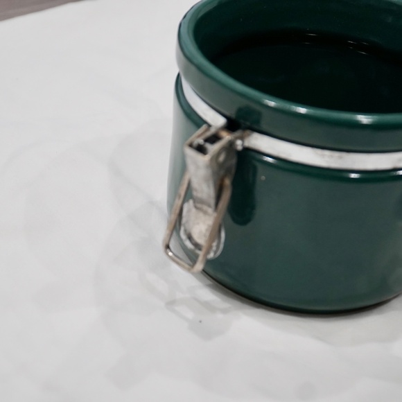 Glass Forest Green Air Tight Container with hinge - Picture 6 of 13